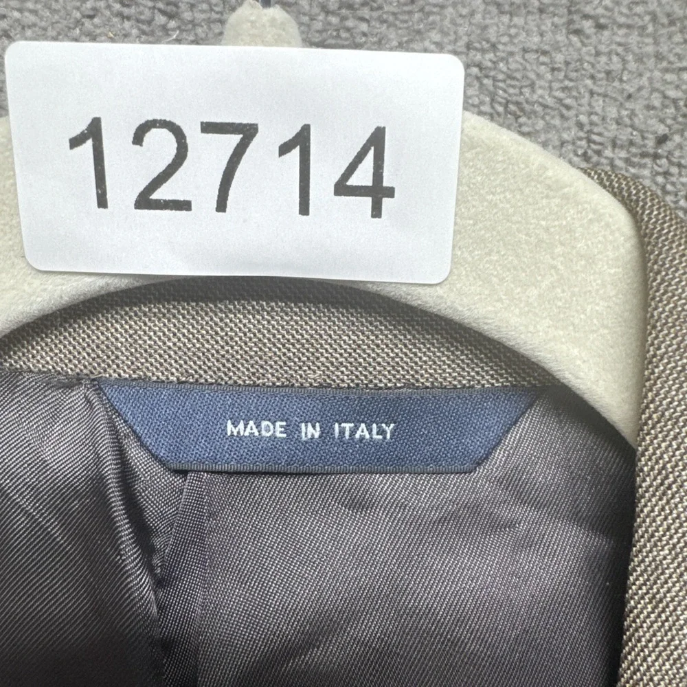 Brooks Brothers Men's 40R Brown‎ Wool Cashmere Blazer Made in Italy 2 Button